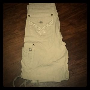 Rock Revival Men's khaki cargo shorts